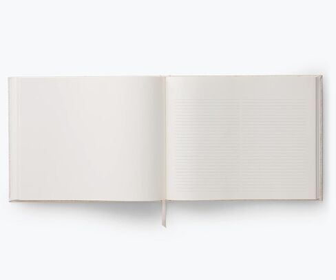 شركة RIFLE PAPER CO. كتاب الزوار من القماش المطرز Wildwood | غلاف صلب مغلف بقطعة قماش كتاب وعلامة مرجعية بشريط Grosgrain، (تجليد مسطح، 144 صفحة مسطرة بحبر ذهبي معدني، 8 بوصة طول × 5.75 بوصة عرض) in Kuwait