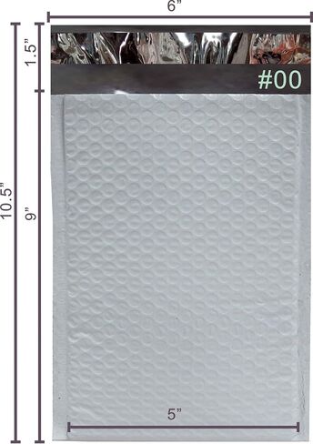 yens poly pubble sailers 4x8 500 Pack Self Seal Latshesive Facs ، Malkioning Patded Care for Shipping ، Pailing ، Tappaging face 4x7 pm#000-500 in Kuwait