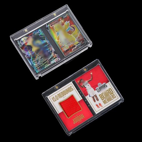 Pack of 2 Magnetic Booklet Card Holders 175PT Vertical Magnetic Card Holder Case UV Protection in Kuwait