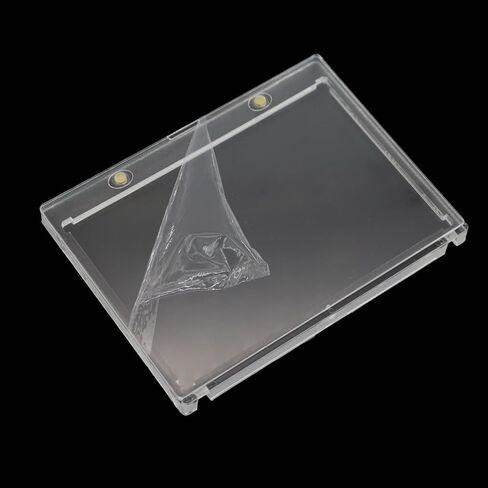 Pack of 2 Magnetic Booklet Card Holders 175PT Vertical Magnetic Card Holder Case UV Protection in Kuwait