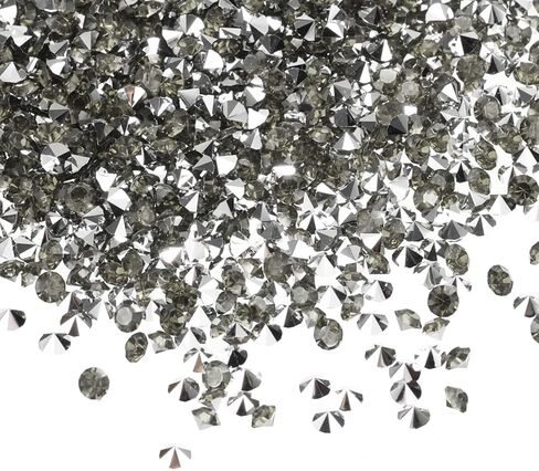 PATIKIL 14000Pcs Wedding Table Scatter Confetti Crystals 3mm Acrylic Diamonds Vase Fillers Gems for Table Centerpiece Decorations Bridal Shower Party, Silver, Blue in Saudi Arabia