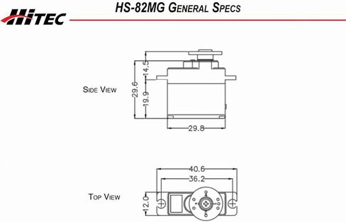 Hitec 32082S HS-82MG Metal Gear Micro Servo in Kuwait