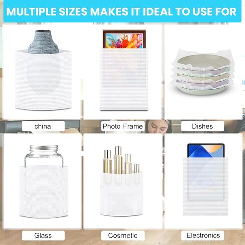 AOBOPLE 250 Pack Moving Packaging Supplies,5 Sizes Cushion Foam Pouch (16x16",16x12",12x12",12x7.5",7.5x7.5") with 12x12" Foam Wrap Sheets,Packing Supplies to Protect Dishes,Photo Frame,Glasses,china in Kuwait