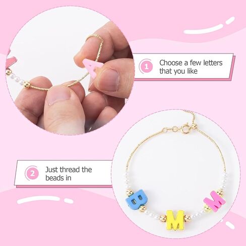 400pcs Large Alphabet Letter Beads,A-Z Big Bubble Letter Charms for Jewelry Making, Bracelets, Necklaces, Keychains, DIY Crafts, Plastic Beads for Personalized Accessories in Saudi Arabia