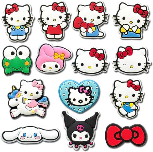 Cat School Cartoon DIY Silicone Bocal Beads لصنع القلم ، سحر قلم حبة الرسوم المتحركة ، مجموعة Keychain Jewelry Craft للبالغين في سن المراهقة (14 مساءً أسود) in Kuwait