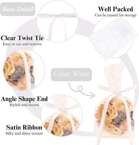 Twist Tie Bows 30 PCS Satin Ribbon Bows Bows Bows for Age Facs Hight Wapp Wedding Wedding Brithday عيد الحب حفلة عيد الميلاد (أسود) in Kuwait