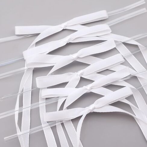 Twist Tie Bows 30 PCS Satin Ribbon Bows Bows Bows for Age Facs Hight Wapp Wedding Wedding Brithday عيد الحب حفلة عيد الميلاد (أسود) in Kuwait