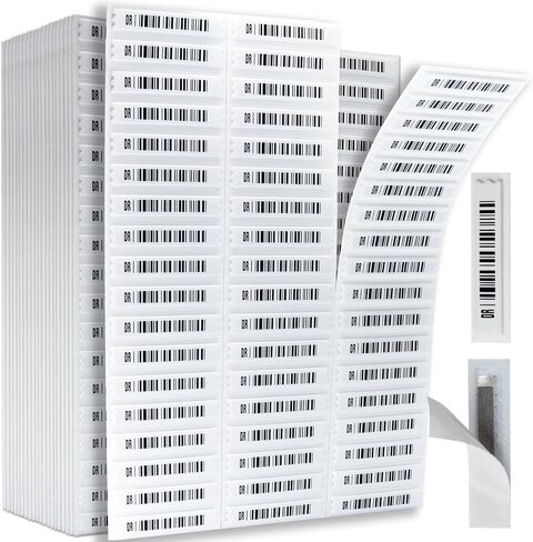 58khz AM Security Label Tags (Mock Barcodes), Acoustic Magnetic Sticker checkpoints,Compatible with 58khz acousto-Magnetic EAS System (2000PCS) in Saudi Arabia