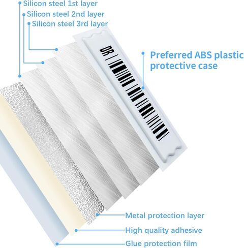 58khz AM Security Label Tags (Mock Barcodes), Acoustic Magnetic Sticker checkpoints,Compatible with 58khz acousto-Magnetic EAS System (2000PCS) in Saudi Arabia