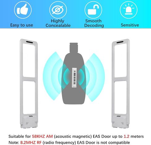58khz AM Security Label Tags (Mock Barcodes), Acoustic Magnetic Sticker checkpoints,Compatible with 58khz acousto-Magnetic EAS System (2000PCS) in Saudi Arabia