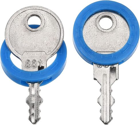 PATIKIL Key Cap Cover Rings, 20Pcs 24mm Keys Identifier Coding Tags Silicone Sleeve for Office House Apartment Blue in Saudi Arabia
