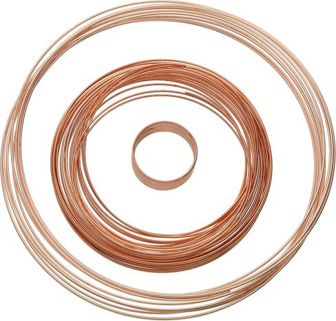 The Beadsmith Plated Memory Wire - Assortment Pack - 5 Sizes - 10 Coils Each - 3 Styles: Ring, Bracelet & Necklace - Silver Color - Stainless Steel - Create Multi-Strand Jewelry in Saudi Arabia
