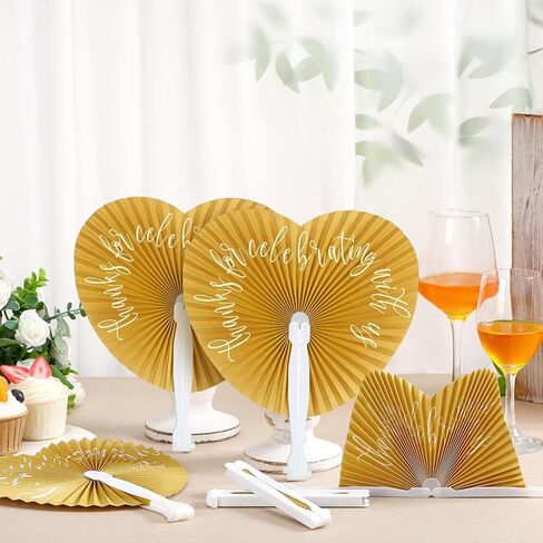 Pinkunn 120 Wedding Favors fan Wedding White Folding Fans Handheld Fan Thanks for Celebrating with Us Fan Paper Fans Bulk Bridesmaid Gift for Bridal Wedding Dancing Props Church Anniversary Party in Kuwait