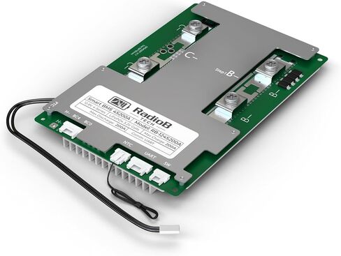 Smart BMS 4S 12V 120A Lifepo4 Lithium Battery Management PCB Protection Board with Balance Leads and Wireless Bluetooth Module - Supports 4 Cells 12.8 Volts DIY Programmable in Saudi Arabia