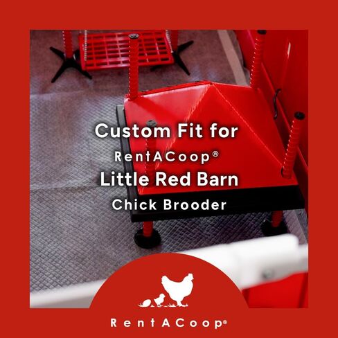 RentACoop Hatchling Liners for Little Red Barn Pack of 12 - Odor-Control Chick Brooder Pads - Absorbent, Leakproof Bedding for Baby Chicks, Ducklings, and More in Saudi Arabia