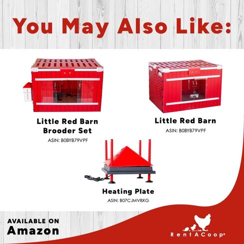 RentACoop Hatchling Liners for Little Red Barn Pack of 12 - Odor-Control Chick Brooder Pads - Absorbent, Leakproof Bedding for Baby Chicks, Ducklings, and More in Saudi Arabia