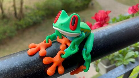 ثلاثية الأبعاد المطبوعة المغناطيسية ، التماثيل ثلاثية الأبعاد ، الضفدع المزيف ، الحيوانات المطبوعة ثلاثية الأبعاد المفصلية ، تململ ثلاثية المطبوعة لديكور مغناطيس الثلاجة ، ديكور مراقبة الكمبيوتر (أخضر 15 سم) in Kuwait