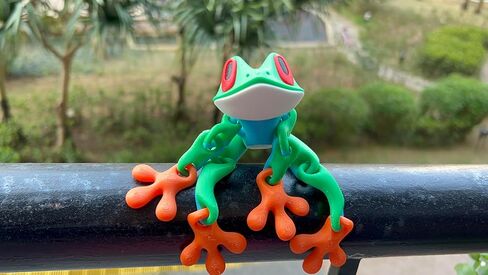 ثلاثية الأبعاد المطبوعة المغناطيسية ، التماثيل ثلاثية الأبعاد ، الضفدع المزيف ، الحيوانات المطبوعة ثلاثية الأبعاد المفصلية ، تململ ثلاثية المطبوعة لديكور مغناطيس الثلاجة ، ديكور مراقبة الكمبيوتر (أخضر 15 سم) in Kuwait