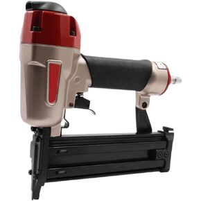 Oil-Free Pneumatic Staple Gun 18GA Nail Gun F50 Pneumatic Straight Nail Gun 10mm - 50mm Nails Use for Furniture Woodworking Tools
