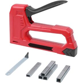 Pneumatic Upholstery Stapler Heavy-Duty Hand Staple Gun with 1000 Staples Light Duty Stapler and Nail Gun Use for Woodworking DIY Crafts