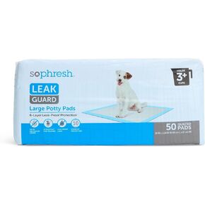 SO PHRESH Large Leak Guard Quilted Potty Pads Count of 50