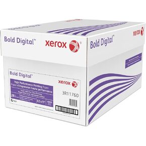 Xerox® Bold Digital® Printing Paper, 8 Reams, Letter Size (8 1/2" x 11"), 100 (U.S.) Brightness, 28 Lb, FSC® Certified,