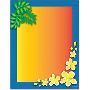 Tropical Paradise Letterhead Laser & Inkjet Printer Paper, 25 pack