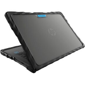 Gumdrop DropTech Laptop Case Fits HP Chromebook 14 G6/G7 (Clamshell). Designed for K-12 Students, Teachers and Classrooms– Drop Tested, Rugged, Shockproof Bumpers for Reliable Device Protection–Black