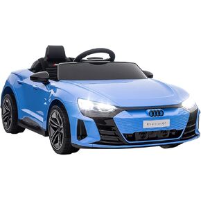 OLAKIDS Kids Ride on Car, Licensed Audi RS e-tron GT 12V Electric Vehicle with Remote Control, Battery Powered Toddlers Toy with Spring Suspension, Headlights, Music, MP3, USB, TF (Red)