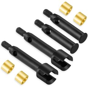 Steel 1144 Front & Rear CVD Drive Shafts +3mm Driveshafts Upgrade Parts for 1/24 Losi Micro-B RC Car Buggy (3mm)