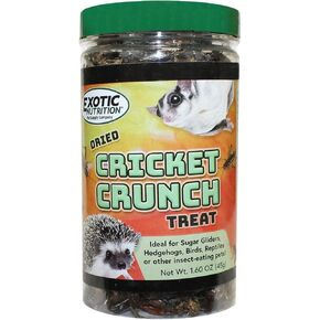Cricket Crunch (1.6 أوقية) - كل ما يعالج الحشرات ذات البروتين العالي العالي - الدجاج ، والطيور ، والقنفذ ، والطيور الزرقاء ، والزواحف ، والدائرات الشراعية السكر ، والأوبوسوم ، والظربان ، والسحالي ، والأسماك ، والسلاحف ، والبرمائيات (1.6 أوقية)