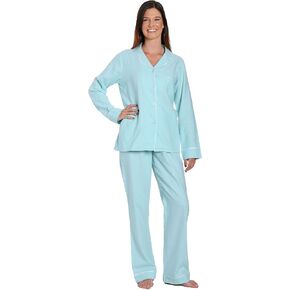 Noble Mount Flannel Pajamas for Women, 2Pc Lightweight Flannel Womens Pajama Sets in Kuwait