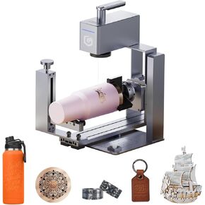 Longer Nano Pro 12W Portable Laser Engraver with Rotary Extension and Slide Extension, 5000mm/s High-Speed, DIY Engraver Tool for Wood, Acrylic, Leather, Cloth, Metal, Ceramics