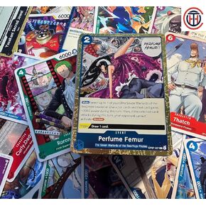One Piece Trading Card Game Collection, 100 Cards + 7 Free Bonus Foils