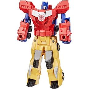 Transformers Crash & Combine Heroes, 3.75-Inch Converting Bumblebee and Optimus Prime Action Figures, Robot Toys for Kids 6 and Up (Amazon Exclusive)