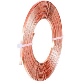 19.7 Ft Flat Pure Aluminum Jewelry Wire, 3mm Flat Wire Tarnish Resistant Aluminum Sheet Roll for DIY Jewelry Craft Making, Unplated Strip for Earrings, Necklace Chains, Wrapped Pendants