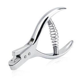 Rongon Pattern Notcher Paper Hole Punch Designer Tailor Sewing Plier with Spring Pattern Making Tool for Leathercraft, Paper Art, DIY Projects Design Edge Tool, Ergonomic Grip（1Pc）