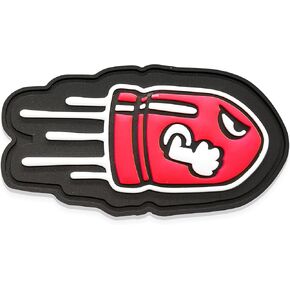 Planing Bullet PVC Patch - توهج في بقع مضحكة داكنة ، تصحيح الروح المعنوية التكتيكية العسكرية مع ربط الخطاف والحلقة ، بقع لطيفة للحقائب ، الزي العسكري ، الجينز ، السترات ، السترات ، القبعات والمزيد