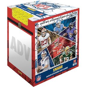 2024-25 NFL Sticker Collection Box (50 Packs, 250 Stickers)