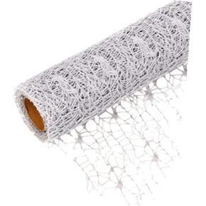 Roll Tulle Ribbon Jute Ribbon Ribbons for Crafts Wrapping Gauze Roll DIY Gauze Net Charm Lace Net Jute Mesh Trim Jacquard Net Spool Wrapping Gauze Gauze Jacquard Net Mesh
