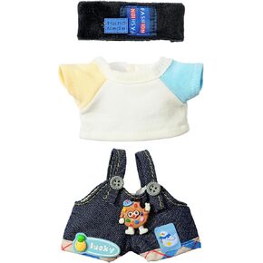 Clothes for Labubu-bu, Cute Outfit for 17cm Fantasy Style Dolls - Doll Clothes & Accessories (Doll Not Included) (Blue-Lolita)