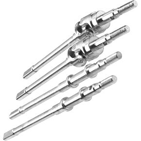 ShareGoo Steel Drive Shaft DriveShaft Front Rear SCX10 2 CVD Axle Compatible with Axial SCX10 II 90046 90047 1/10 RC Car Upgrade Part
