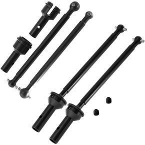 Boldened CVD Driveshaft Set #45 Steel Front and Rear Drive Shafts for Arrma Typhon 6S BLX Arrma Infraction 6S BLX Arrma Felony 6S BLX Arrma Limitless 1/7 Roller Upgrade Parts (Black)