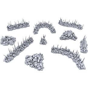 Goblin Barricades and Rubble by Printable Scenery, 3D Printed Tabletop RPG Scenery and Wargame Terrain 28mm Miniatures
