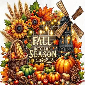 Pumpkin Sunflower Leaf Diamond Art Kits for Adults, 5D Fall Diamond Painting Kits for Adults Beginners, DIY Full Round Drill Diamond Dot Painting Gem Art Kits for Adult, Home Wall Decor 13.8x13.8 Inch