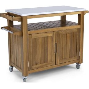 homestyles Maho Outdoor Cart, Grey