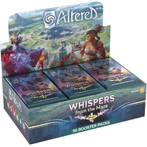 Altered Whispers from The Maze 36-Pack Booster Display - Unique Deck Building, Strategic Non-Combat Gameplay, Collectible Trading Card Game, Ages 13+, 2 Players, 20-30 Minute Playtime