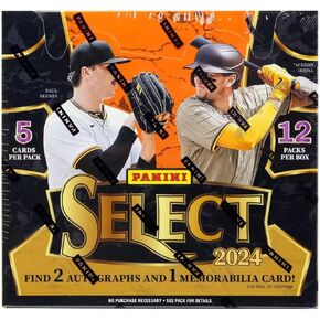 2024 Select Baseball Hobby Trading Card Box (Two Autograph Per Trading Card Box)