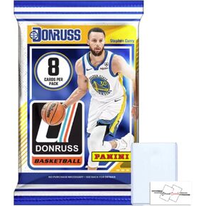 2024-25 Panini Donruss NBA Basketball Trading Cards Retail Pack with 8 Cards + Toploader + StreetCards Magnet!