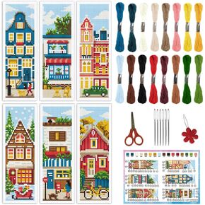 infunly 6 set diy cross Stitch kit kit kit building stitch stitch kits 8 "x2.4"